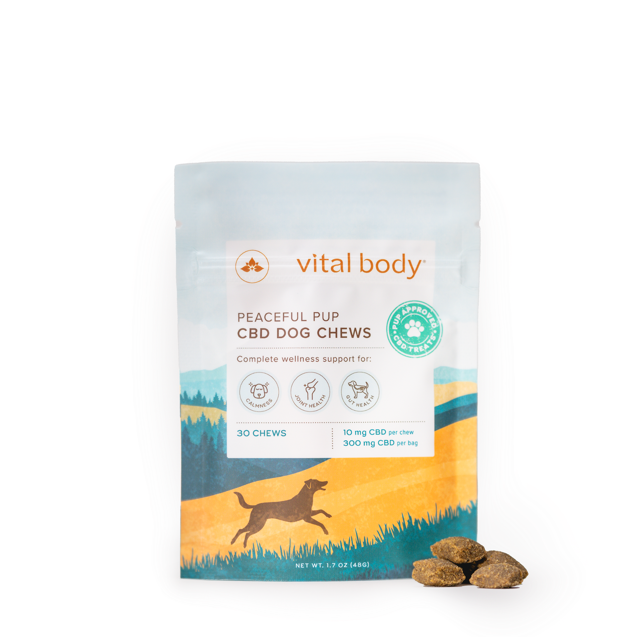 Peaceful Pup CBD Dog Chews – Vital Body Therapeutics