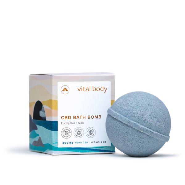 CBD Bath Bomb - Eucalyptus + Mint